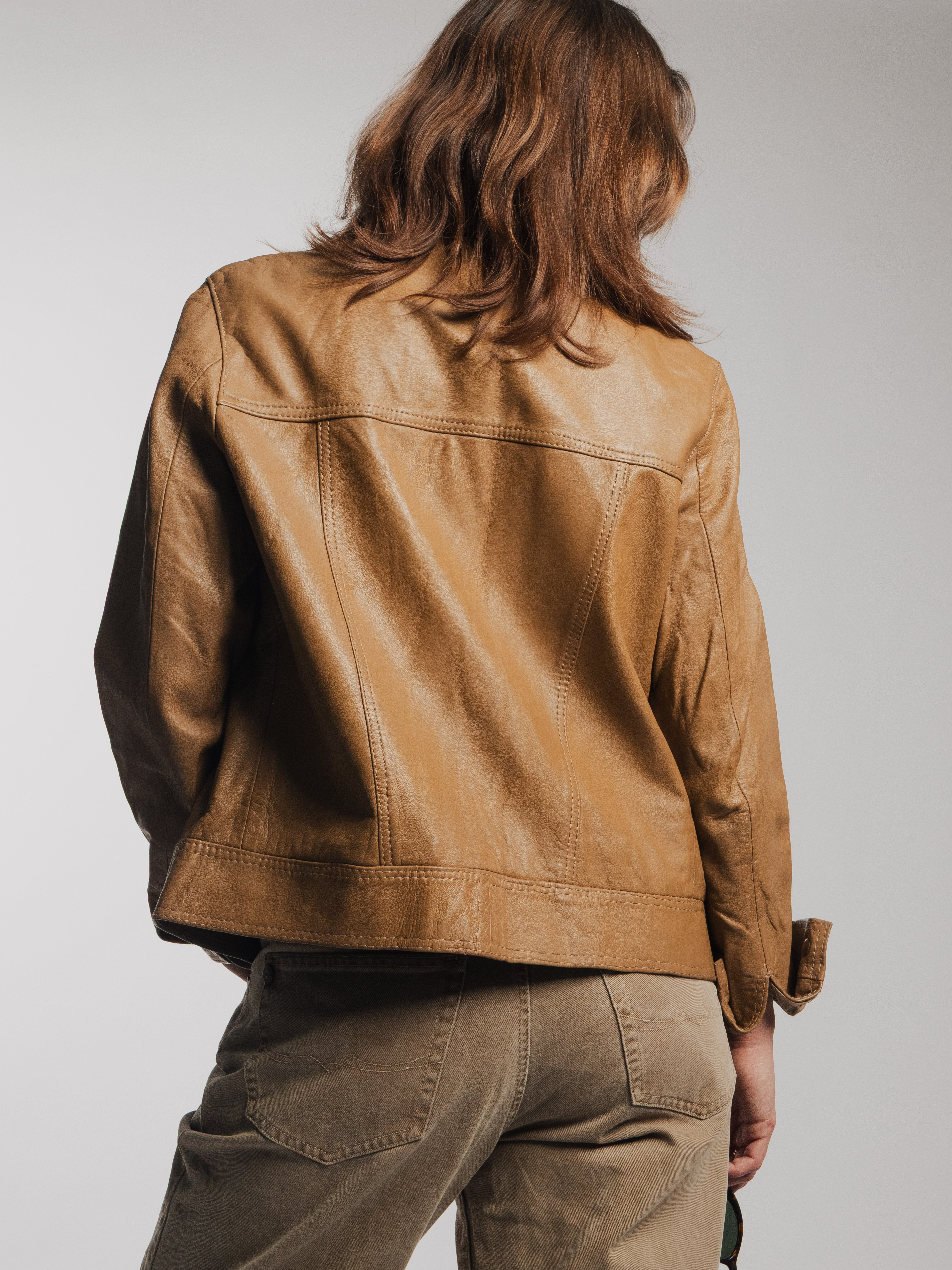 Light Brown Leather Jacket