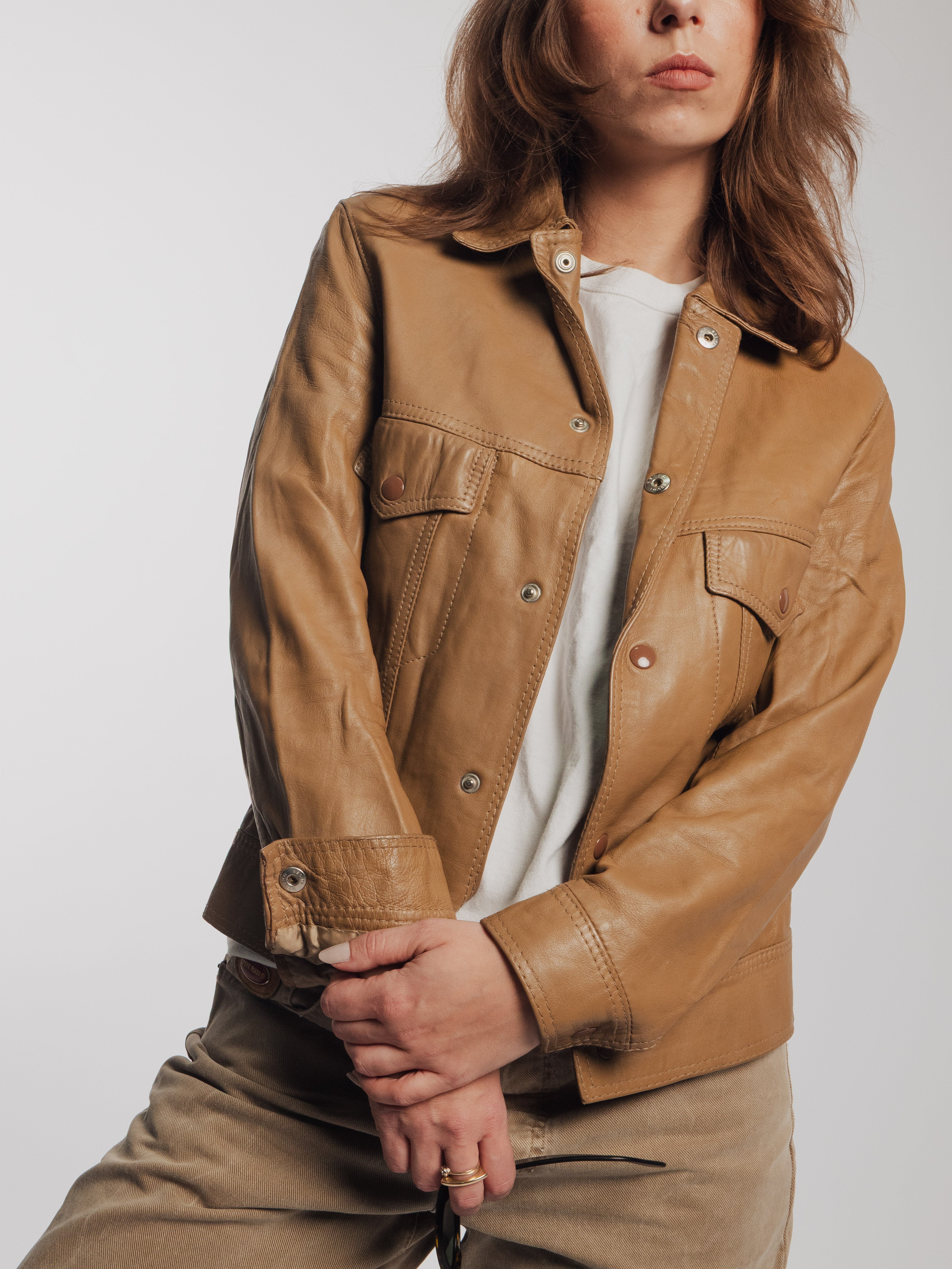 Light Brown Leather Jacket