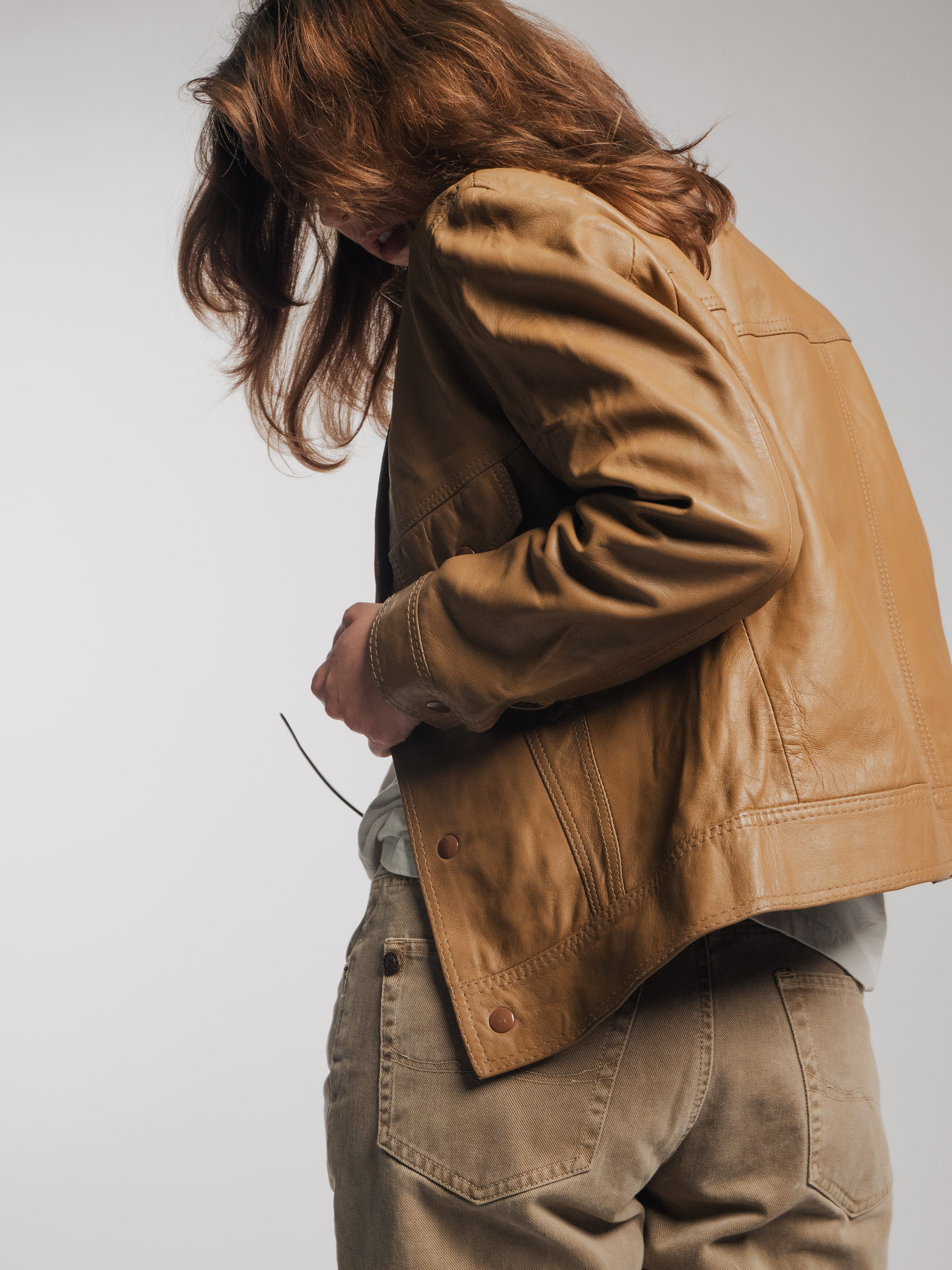Light Brown Leather Jacket