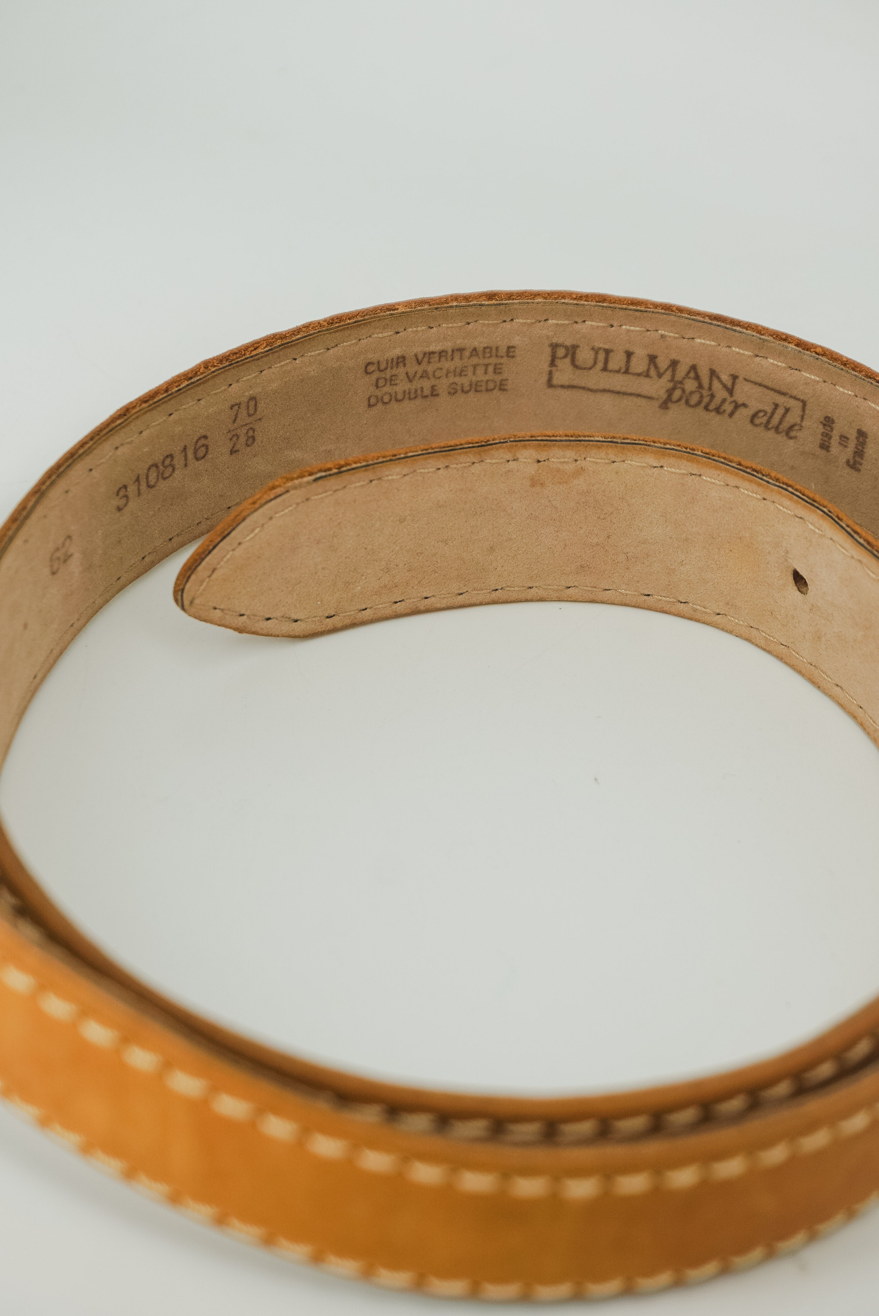 Mustard Suede Belt