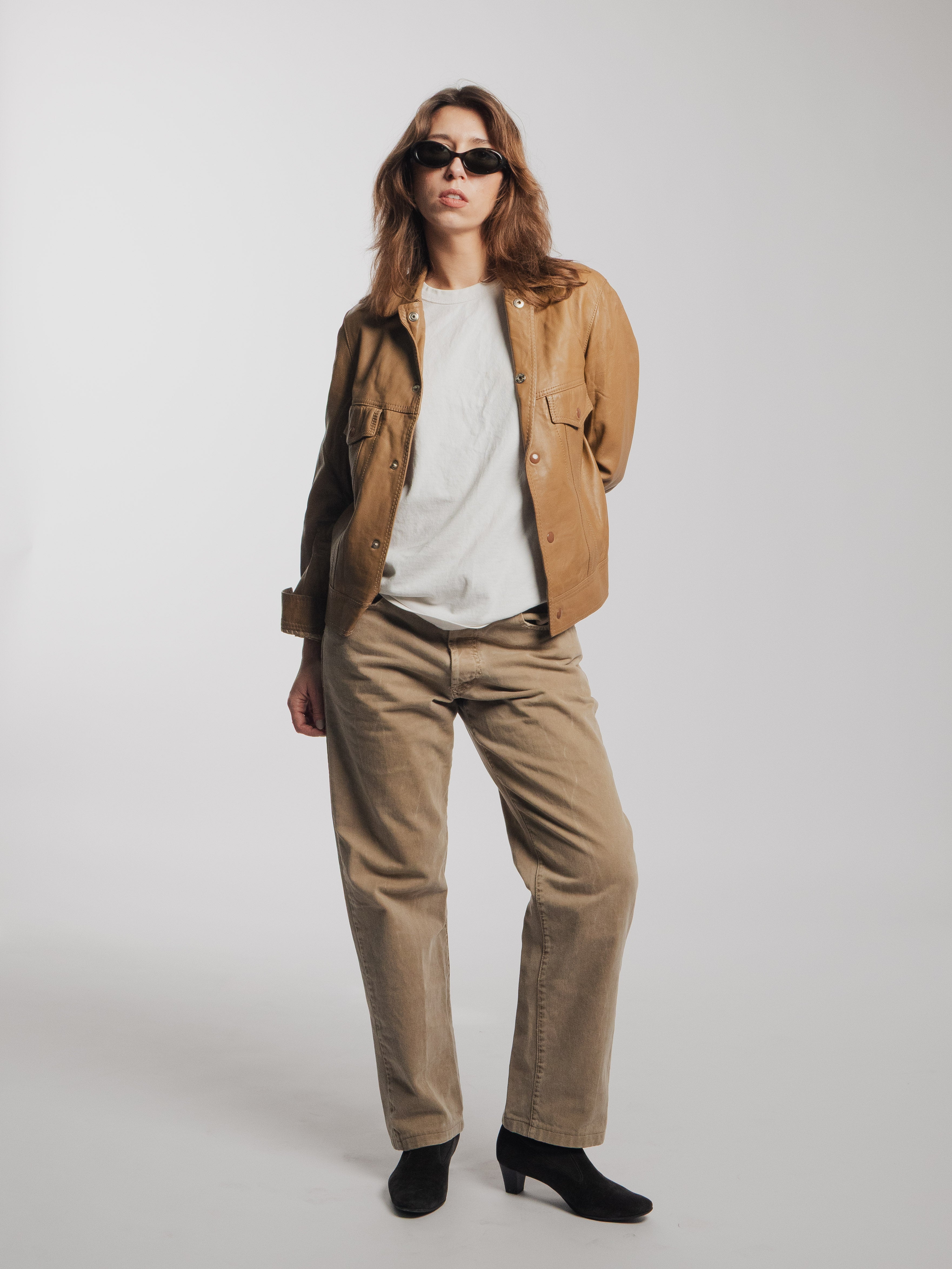 Light Brown Leather Jacket