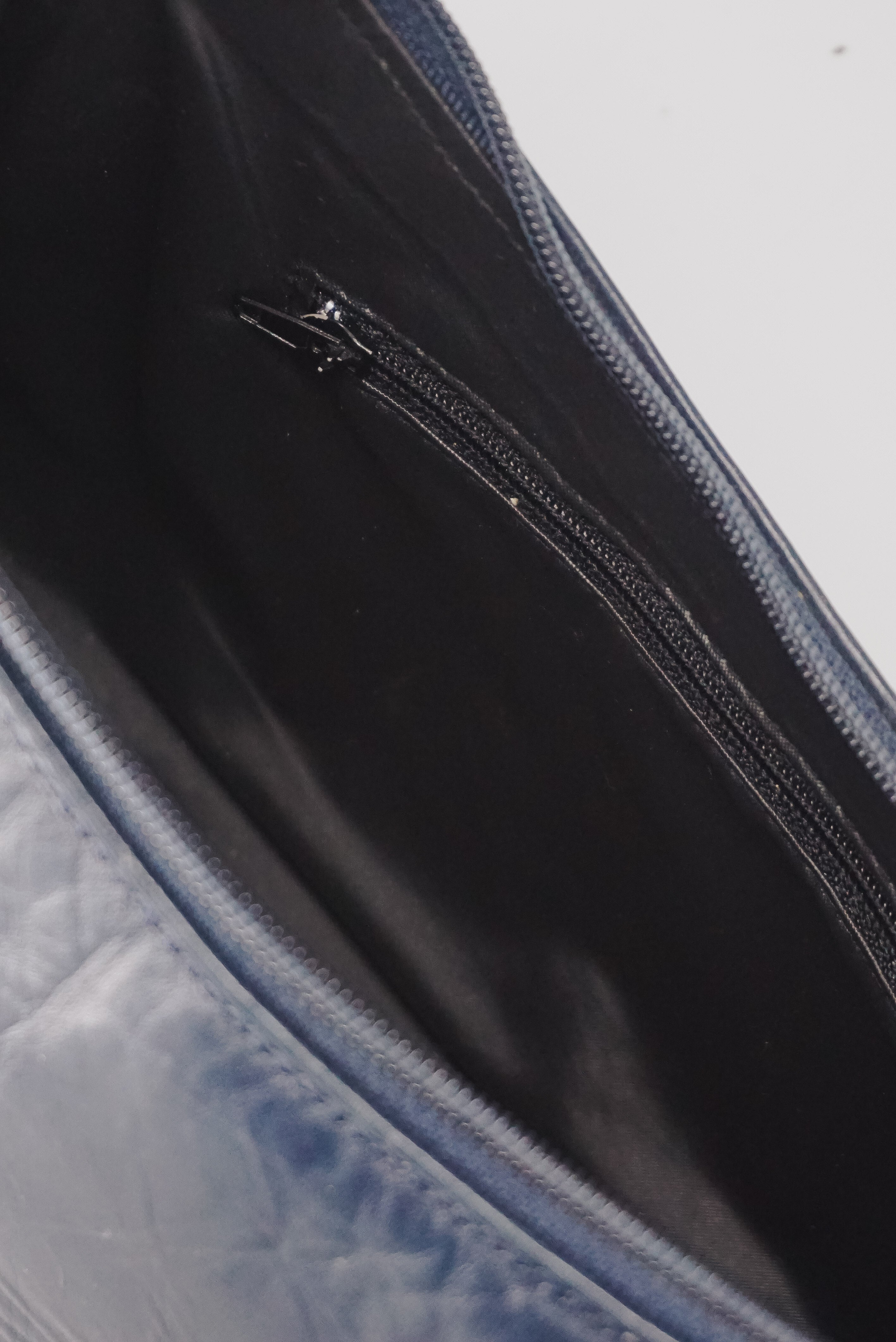 Navy Blue Baguette Bag