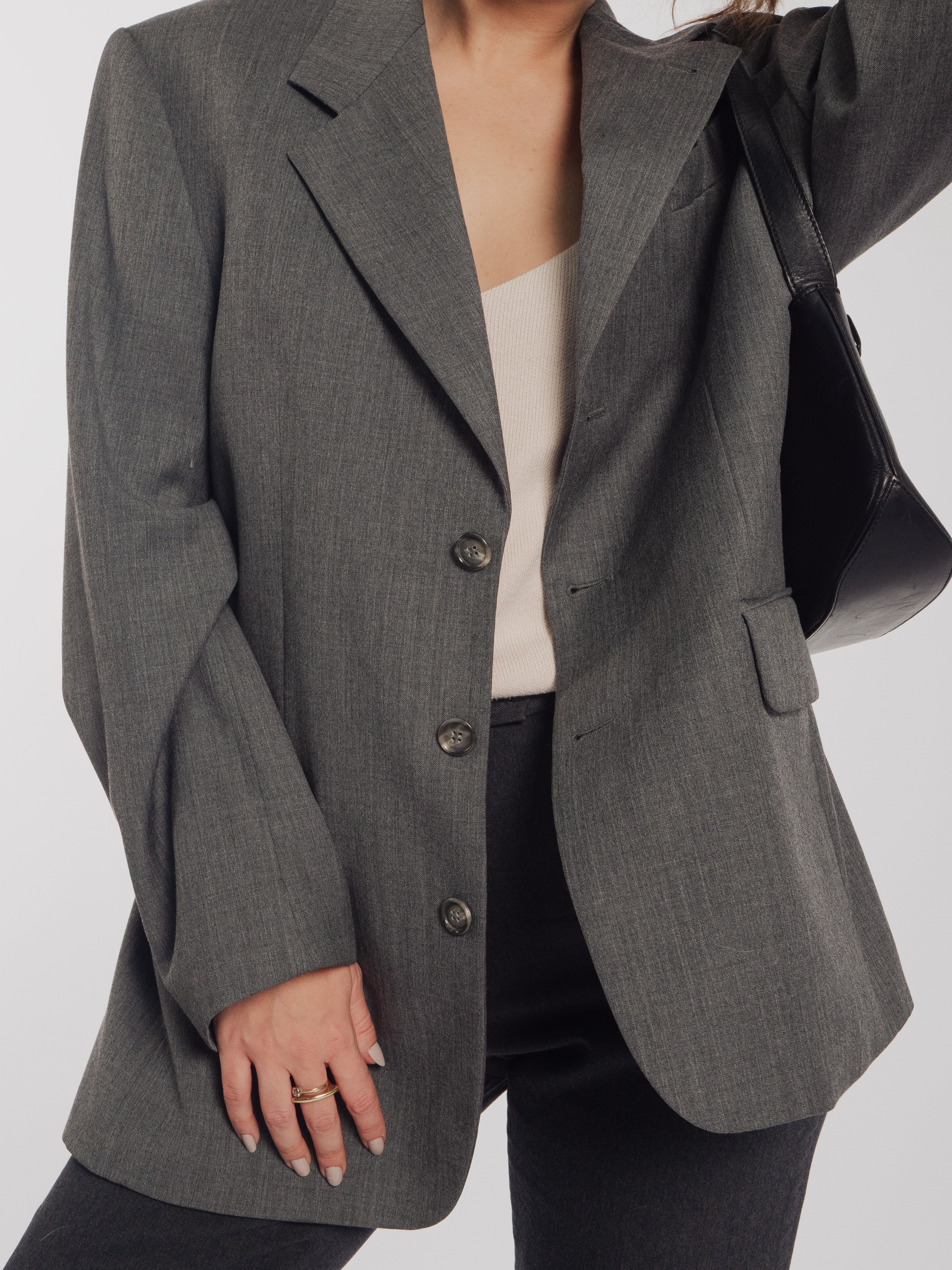 Gray Wool Blazer