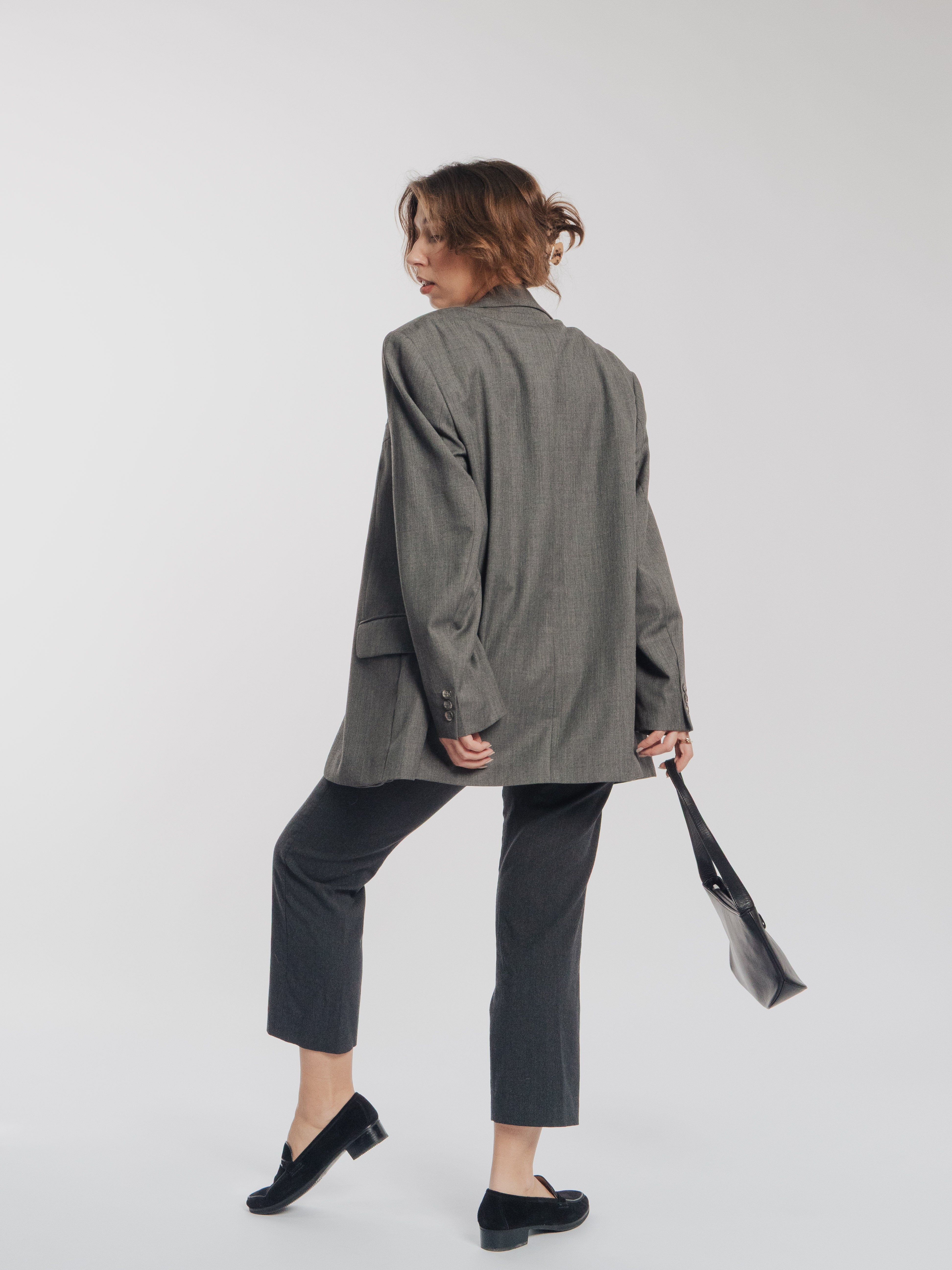 Gray Wool Blazer