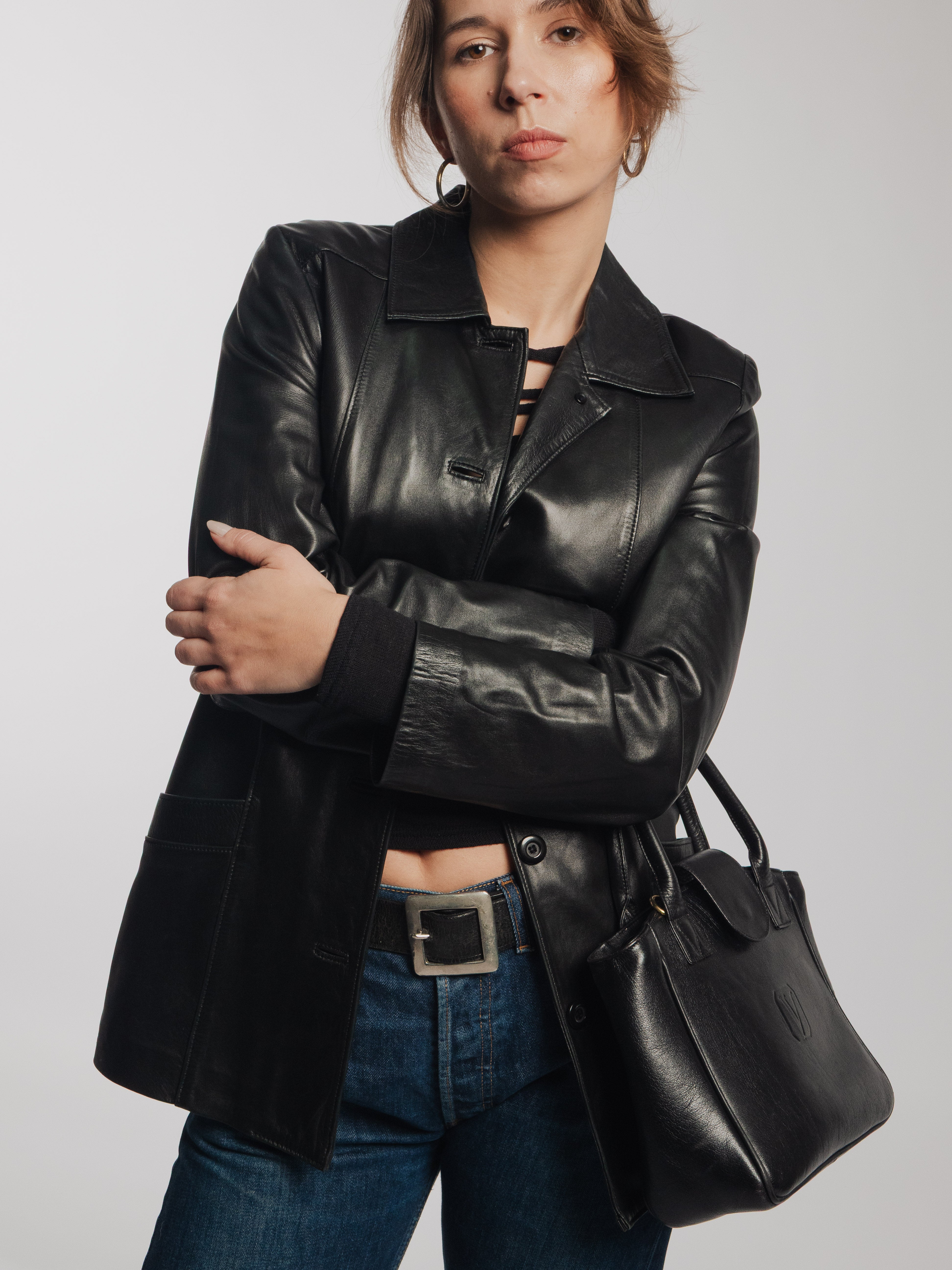 Slim Fit Black Leather Jacket
