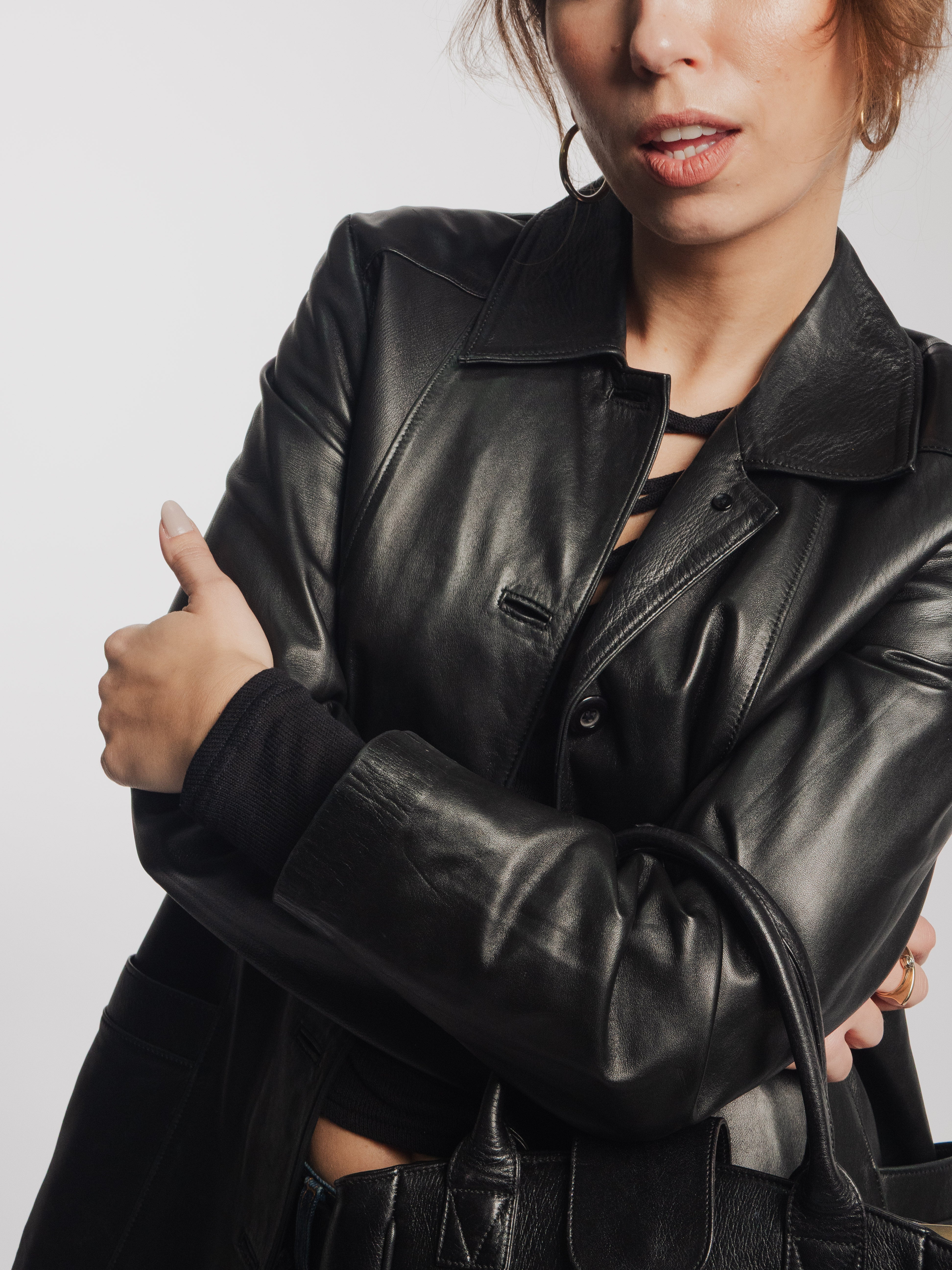 Slim Fit Black Leather Jacket
