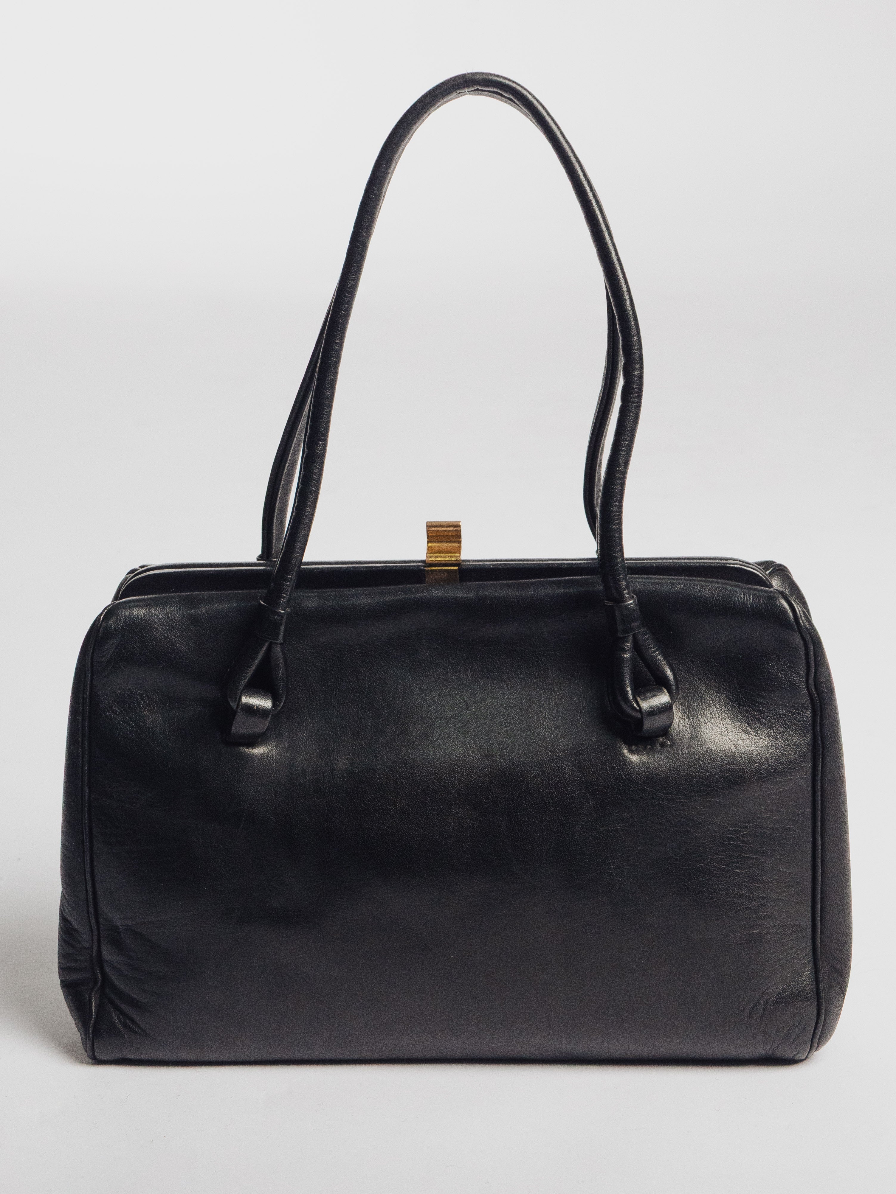 Small Black Leather Bag