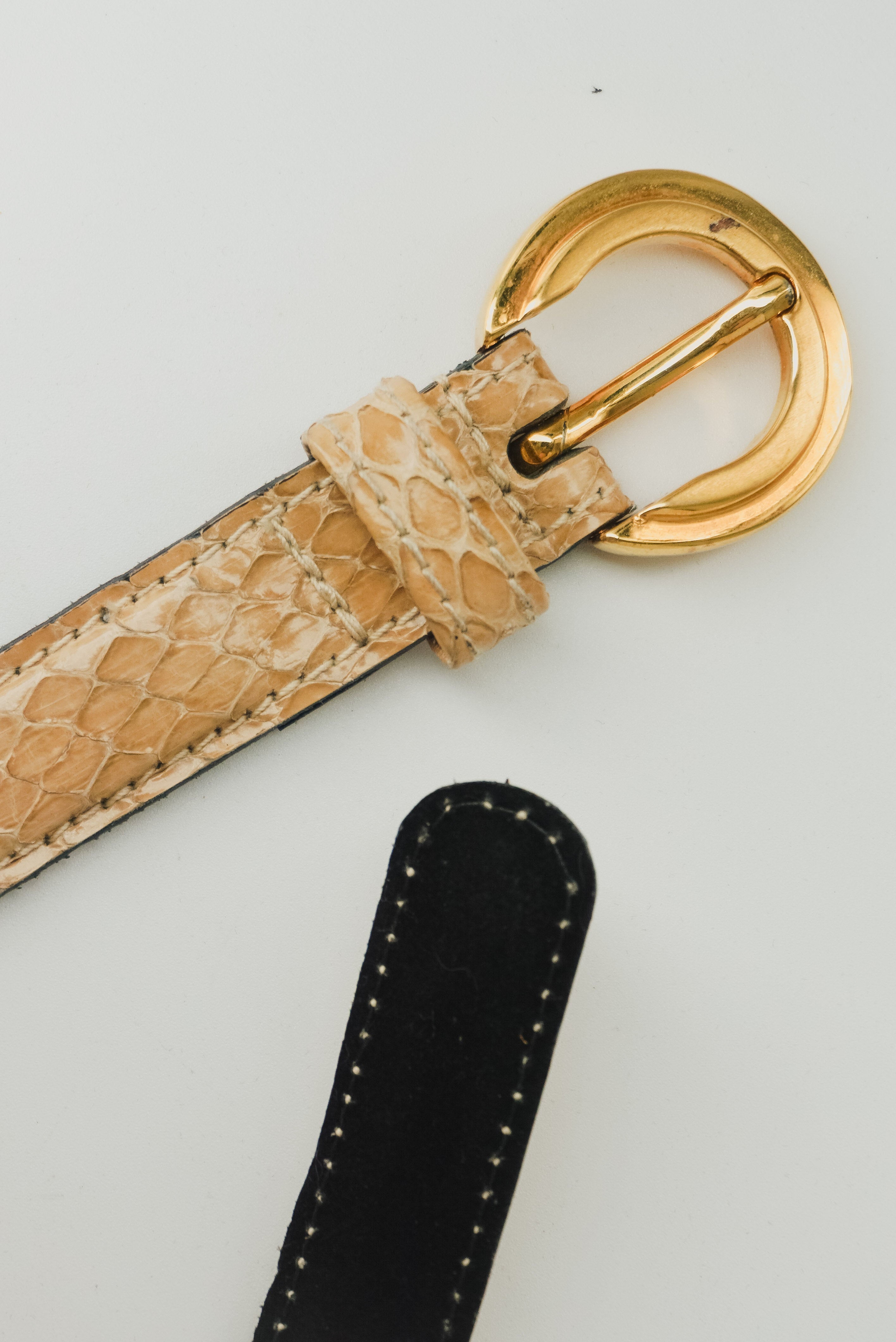 Snake Leather Belt