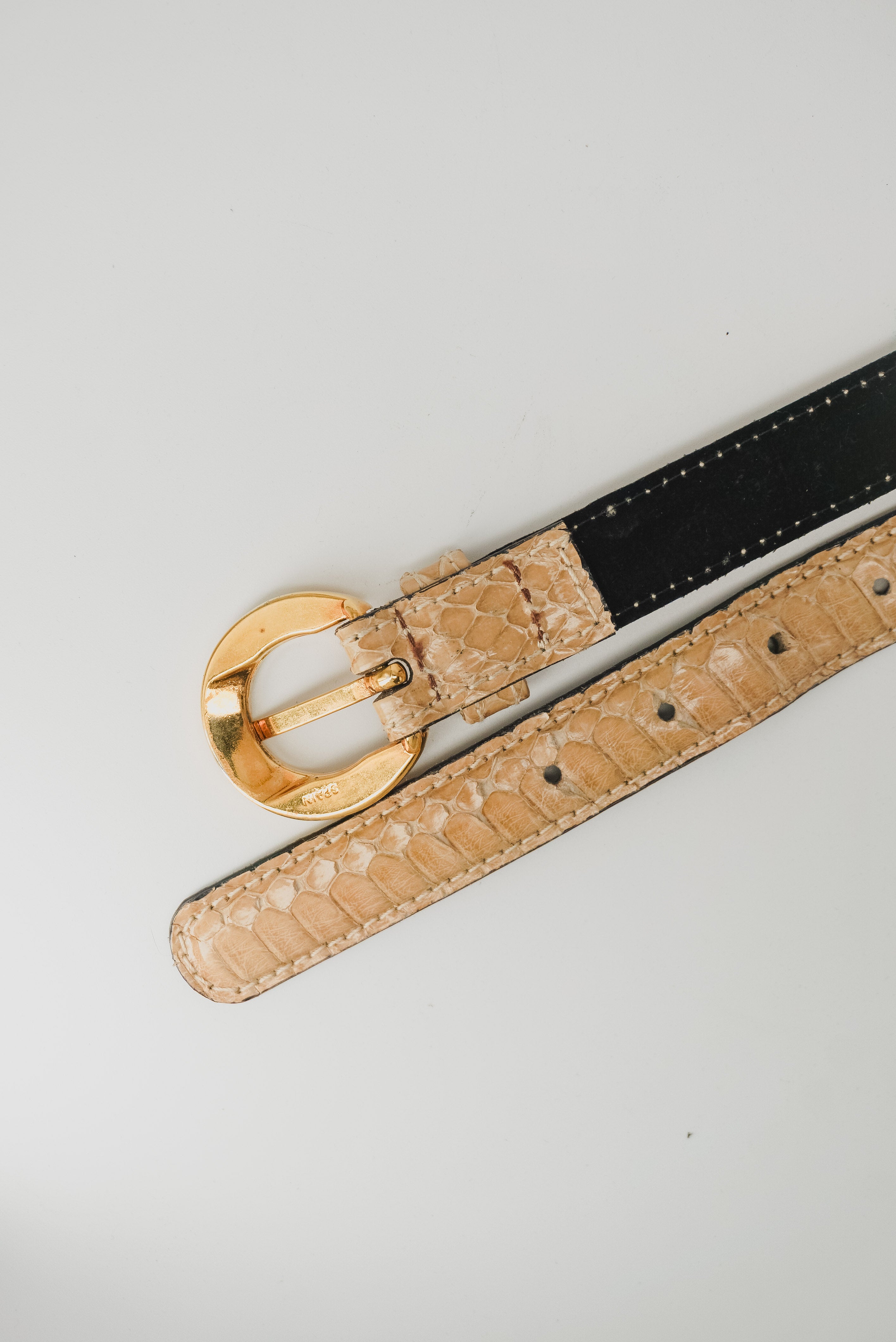 Snake Leather Belt
