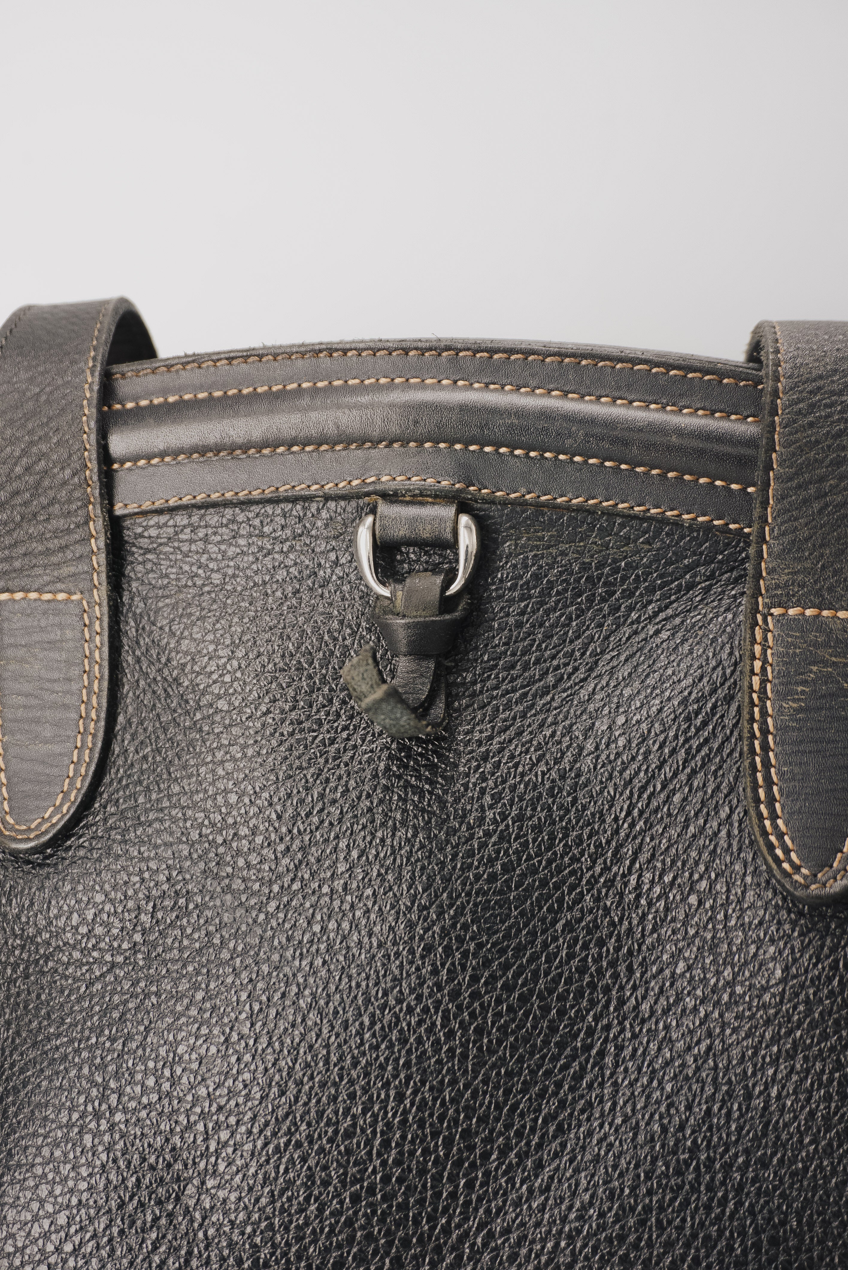 Vintage Black Leather Bag