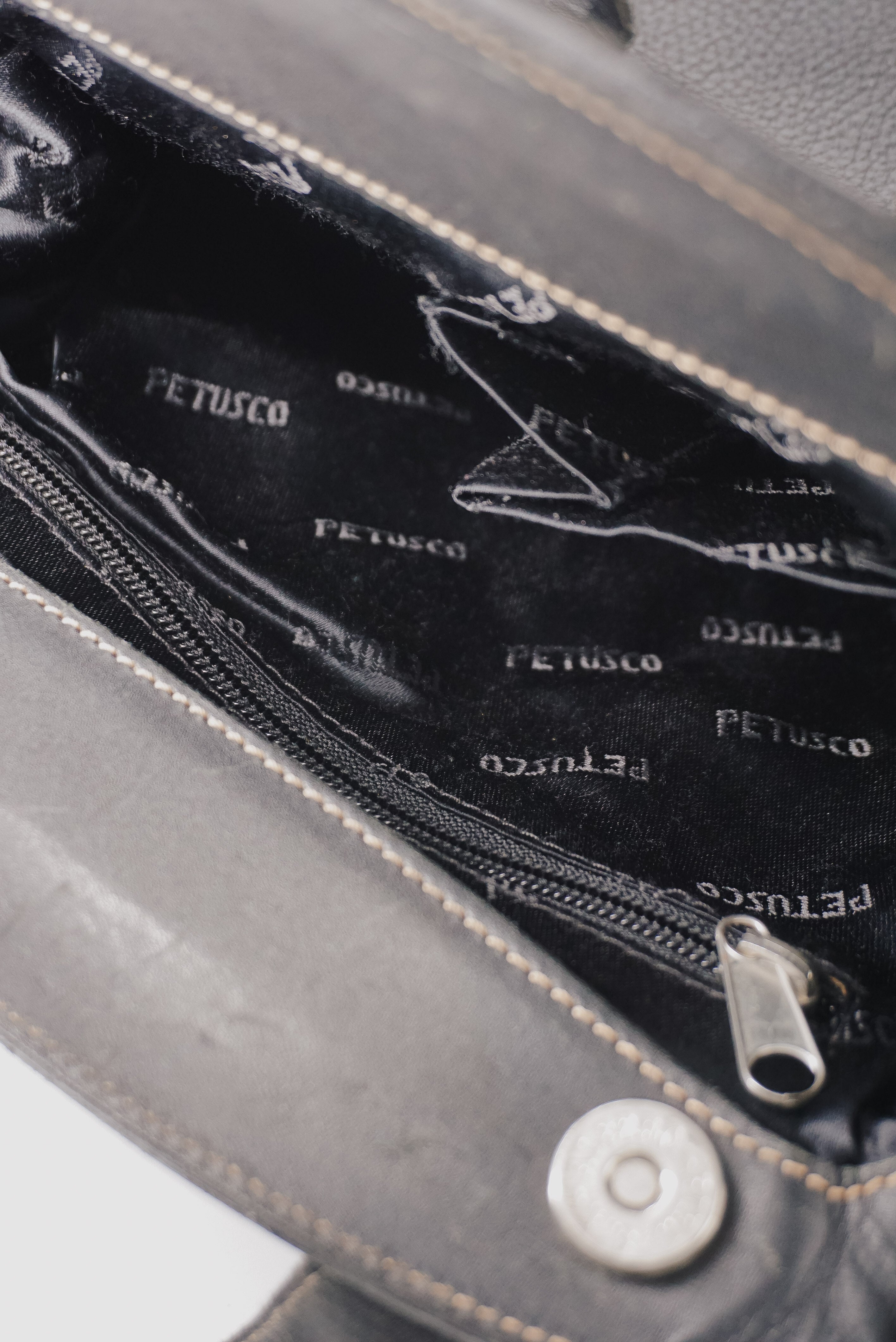 Vintage Black Leather Bag