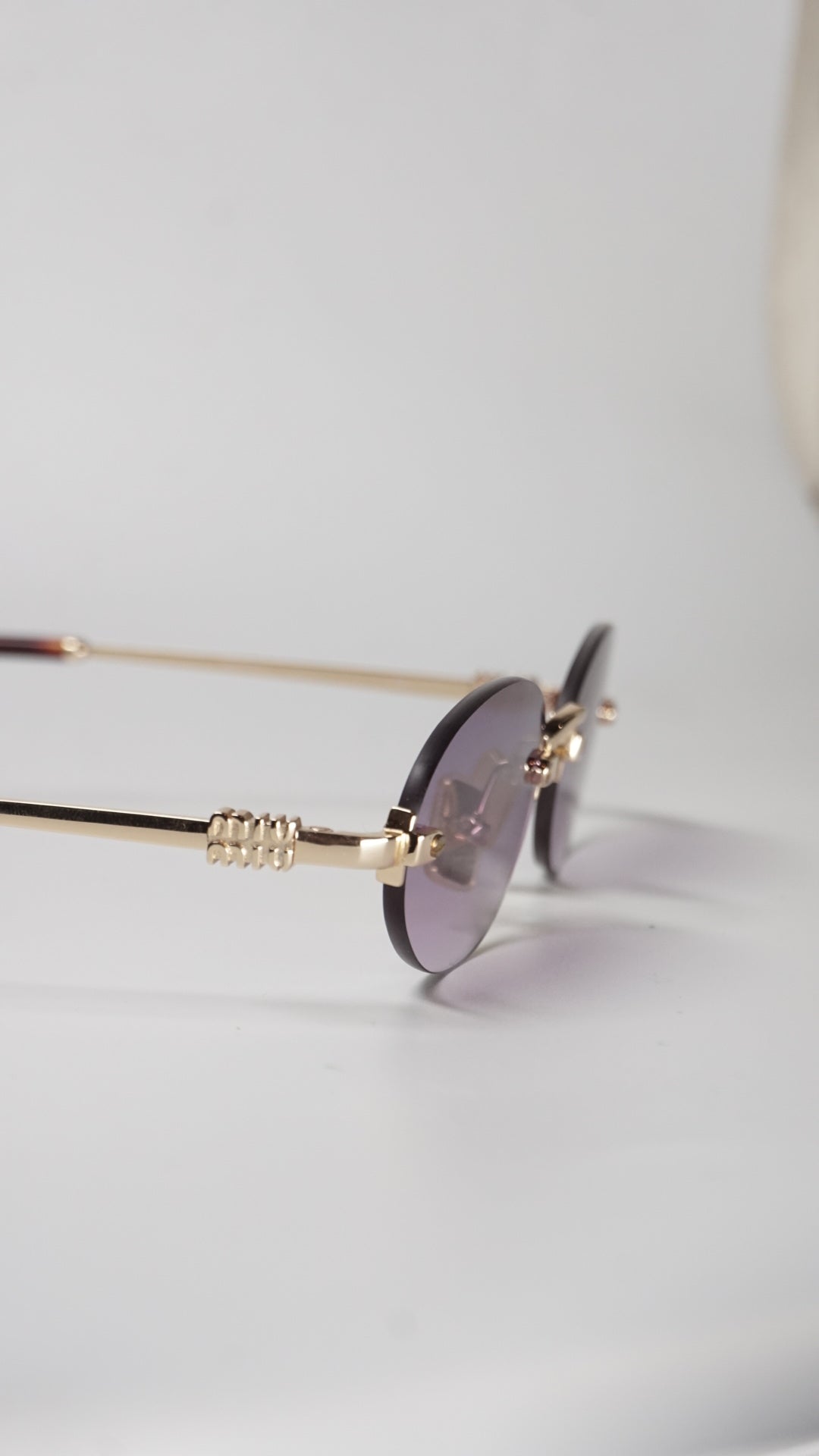 Purple Rimless Shades