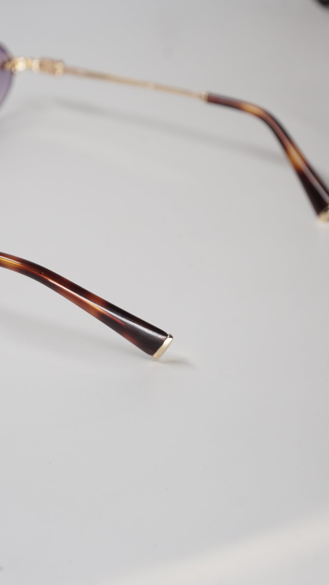 Purple Rimless Shades