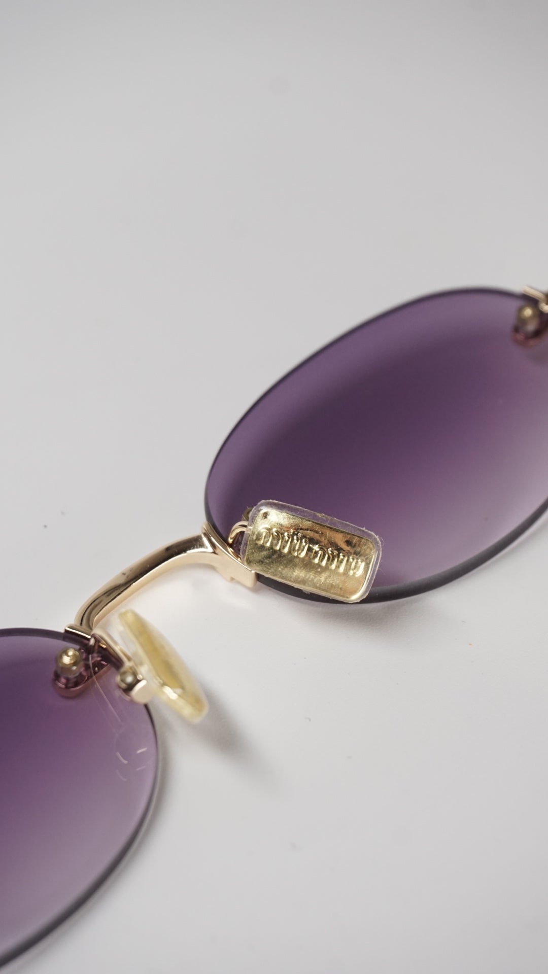 Purple Rimless Shades