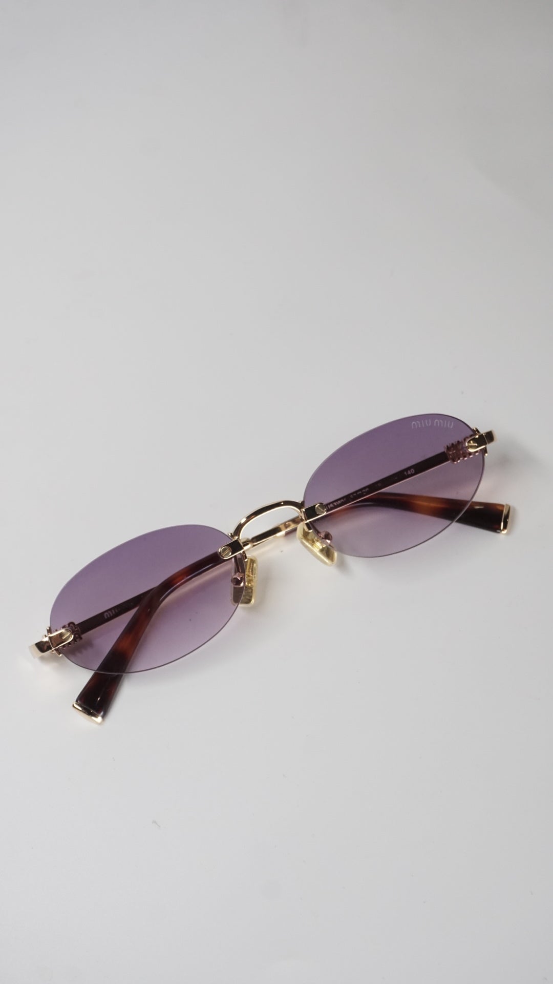 Purple Rimless Shades