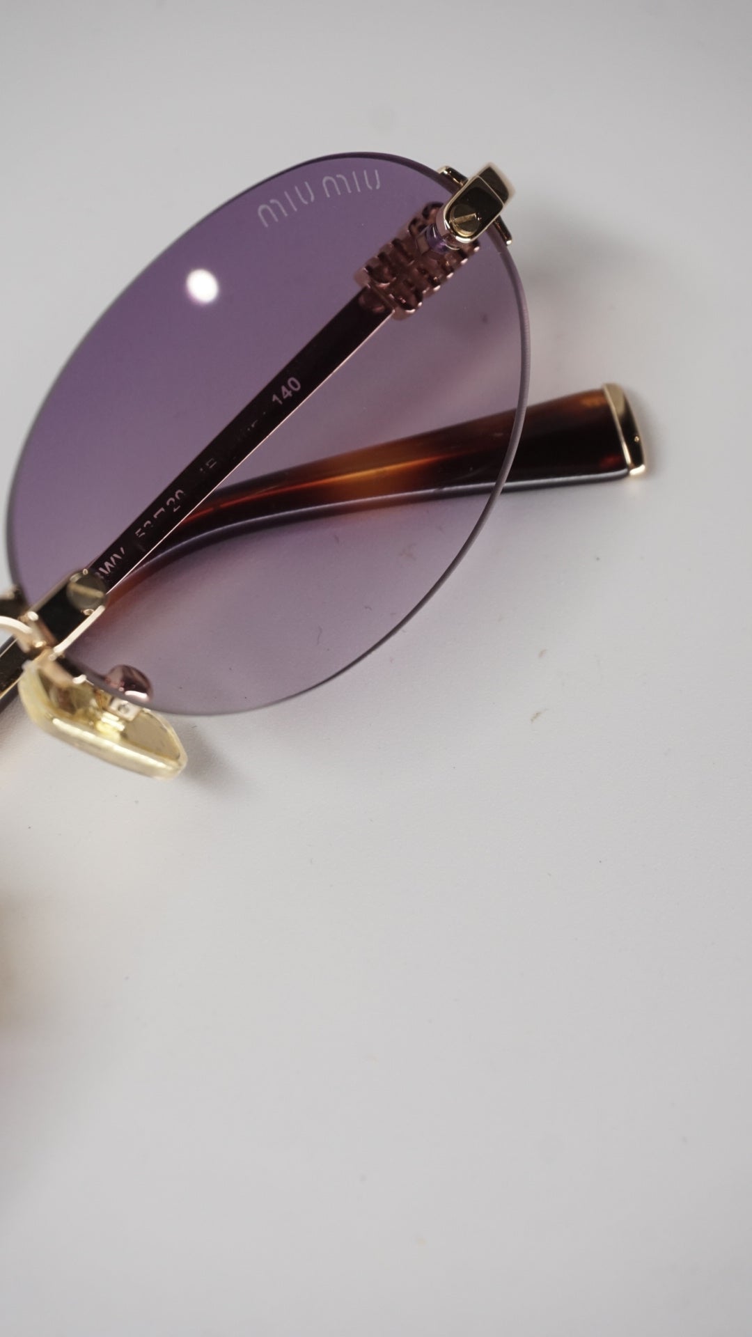Purple Rimless Shades