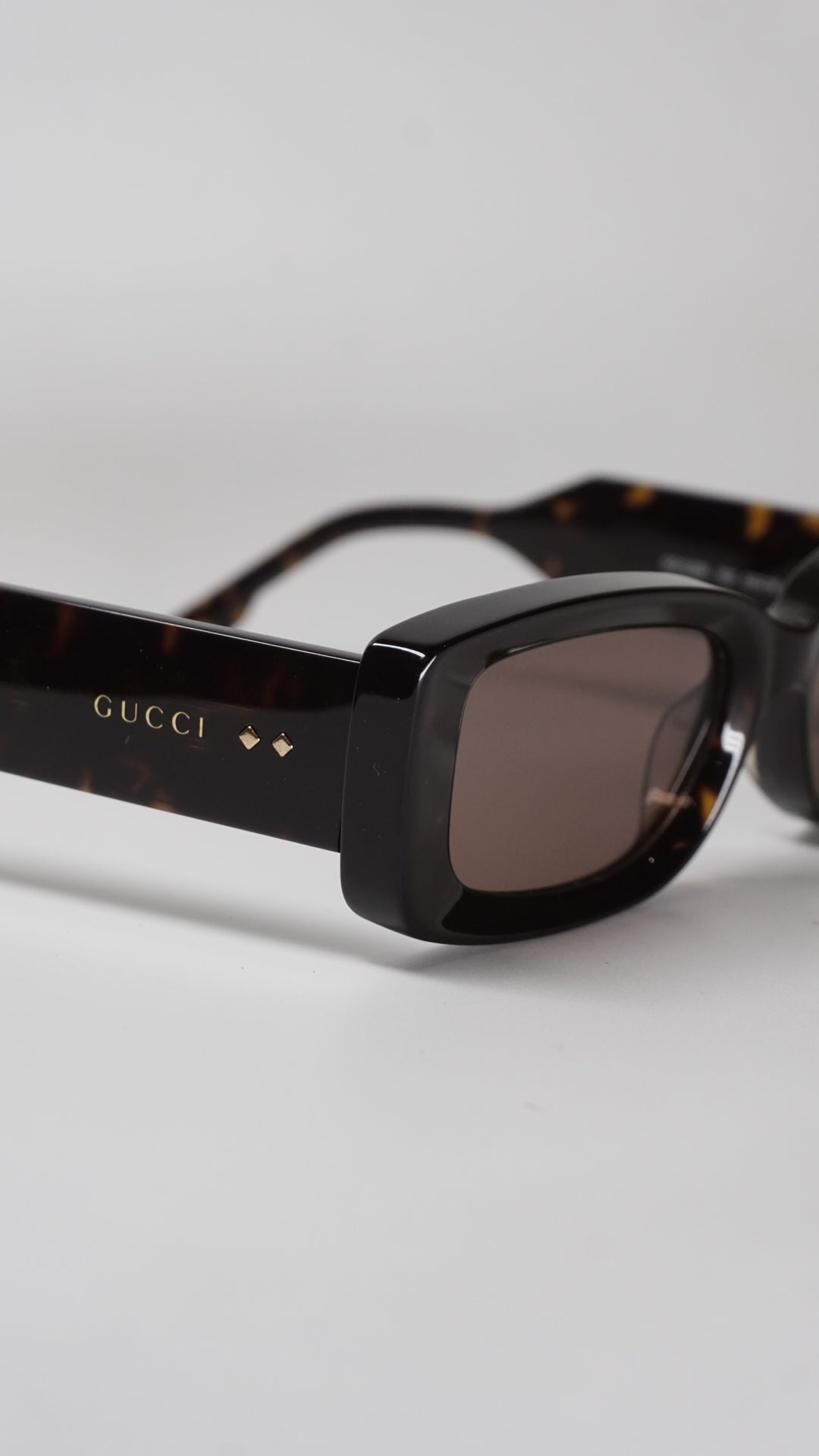 Rectangular Chocolate Brown Sunglasses