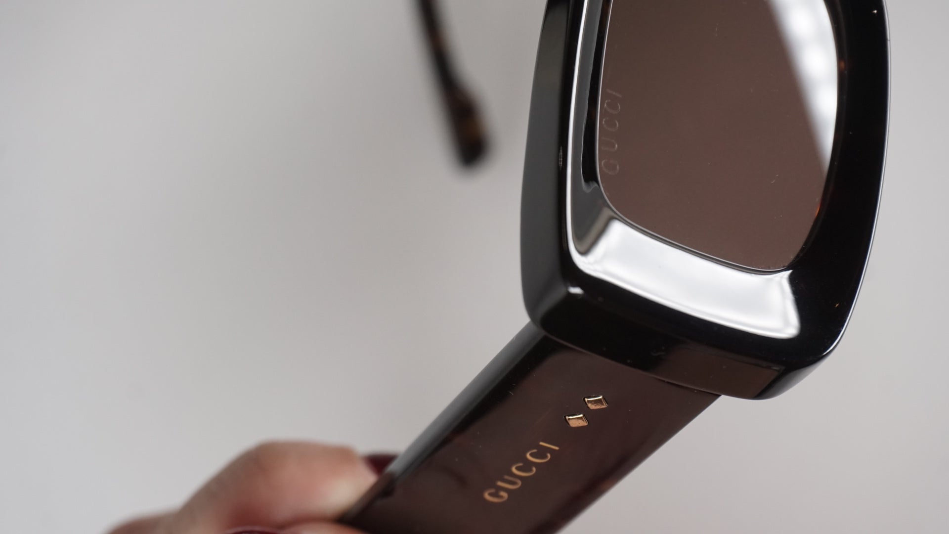 Rectangular Chocolate Brown Sunglasses