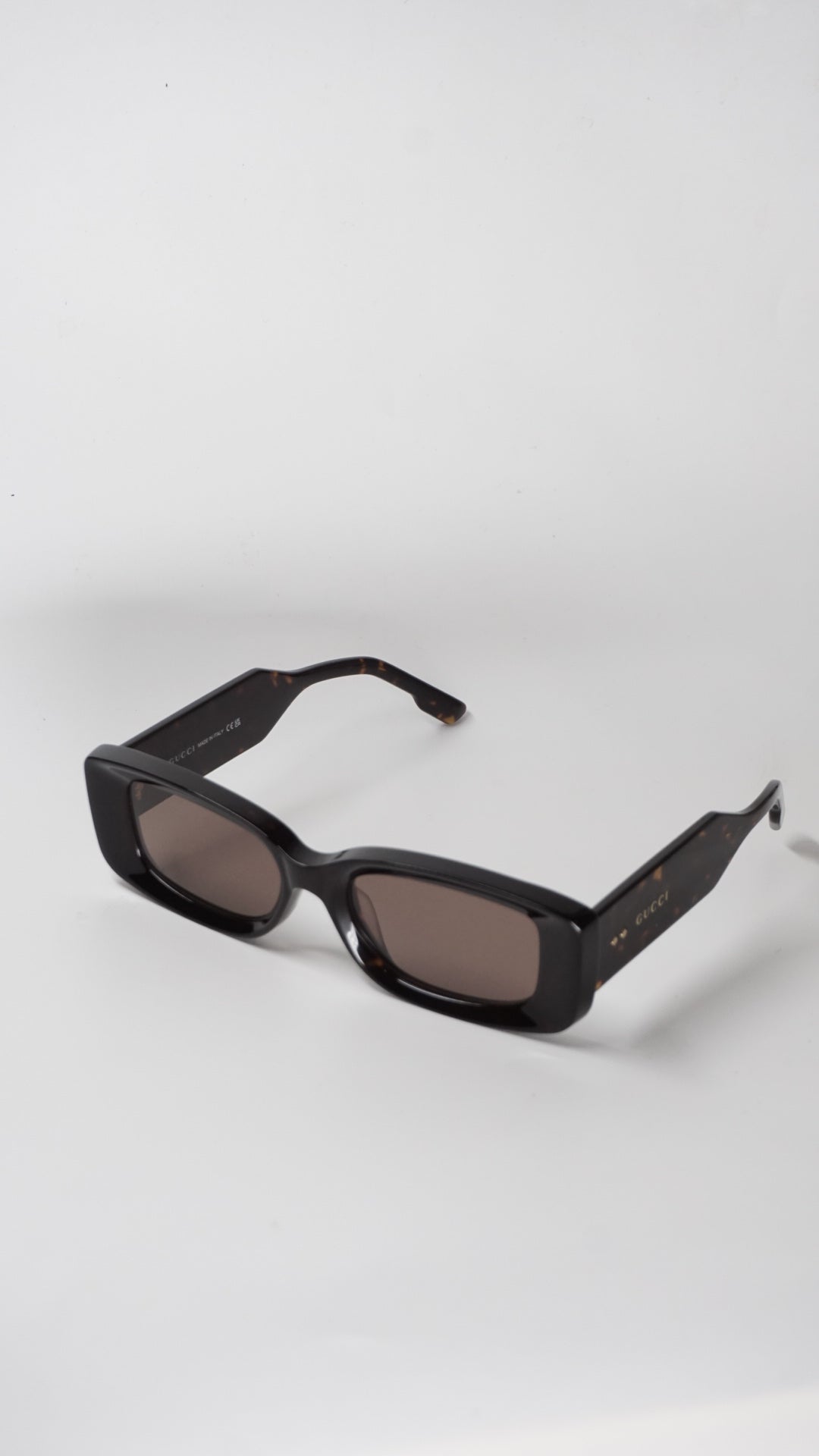 Rectangular Chocolate Brown Sunglasses