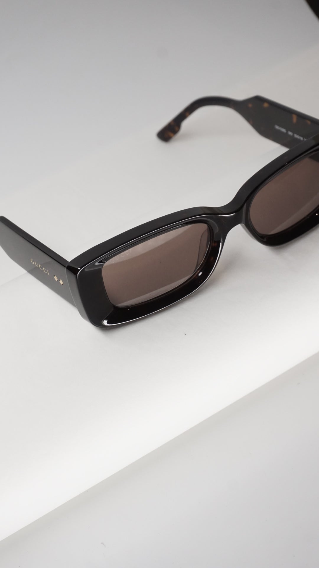 Rectangular Chocolate Brown Sunglasses