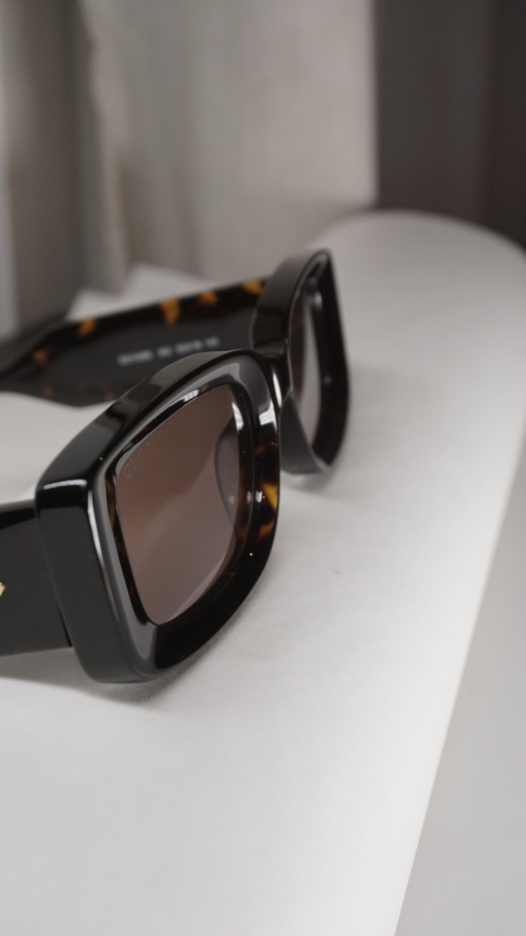 Rectangular Chocolate Brown Sunglasses