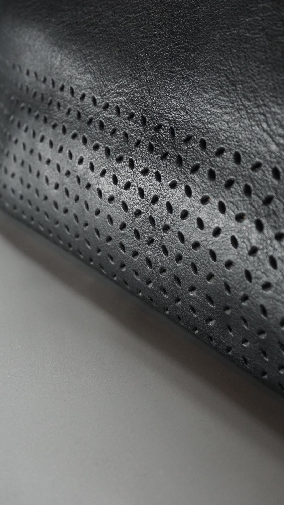 Black Leather Baguette Bag