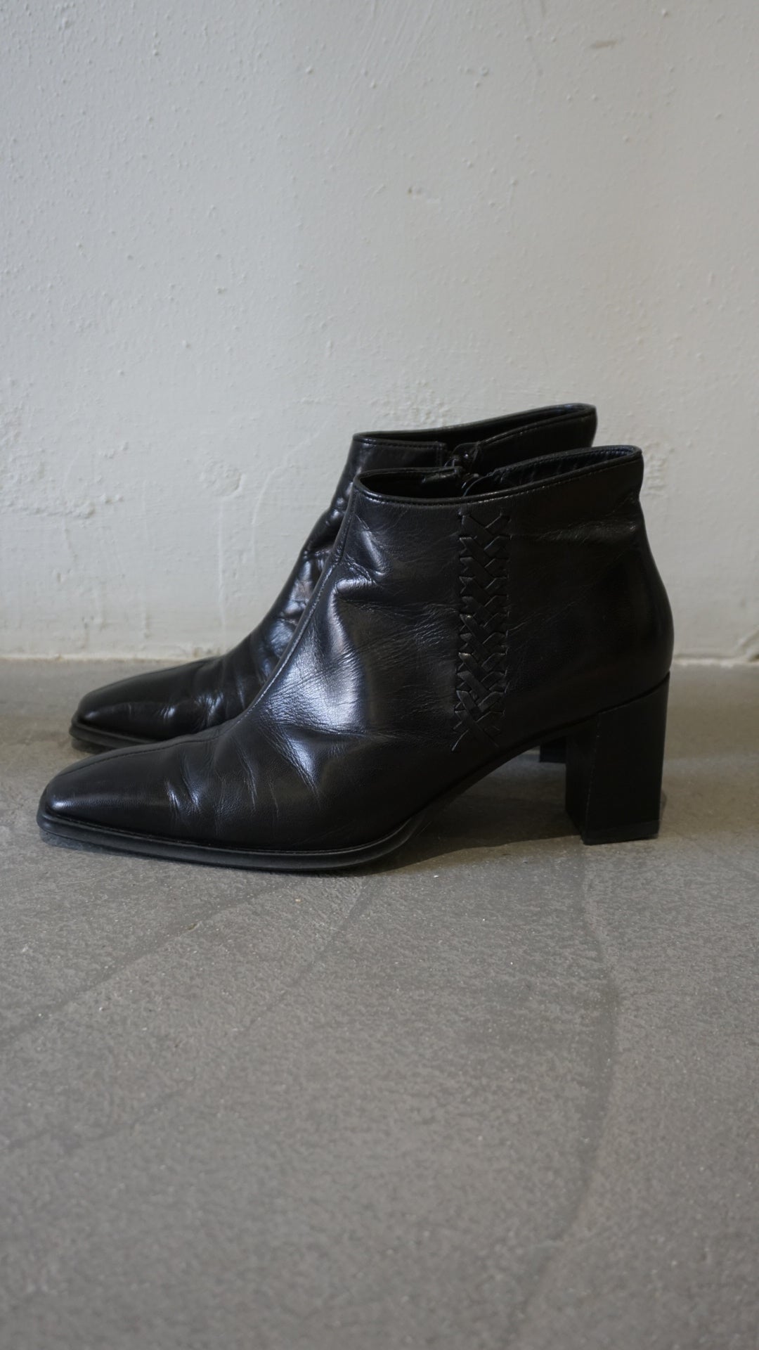 Vintage black ankle boots