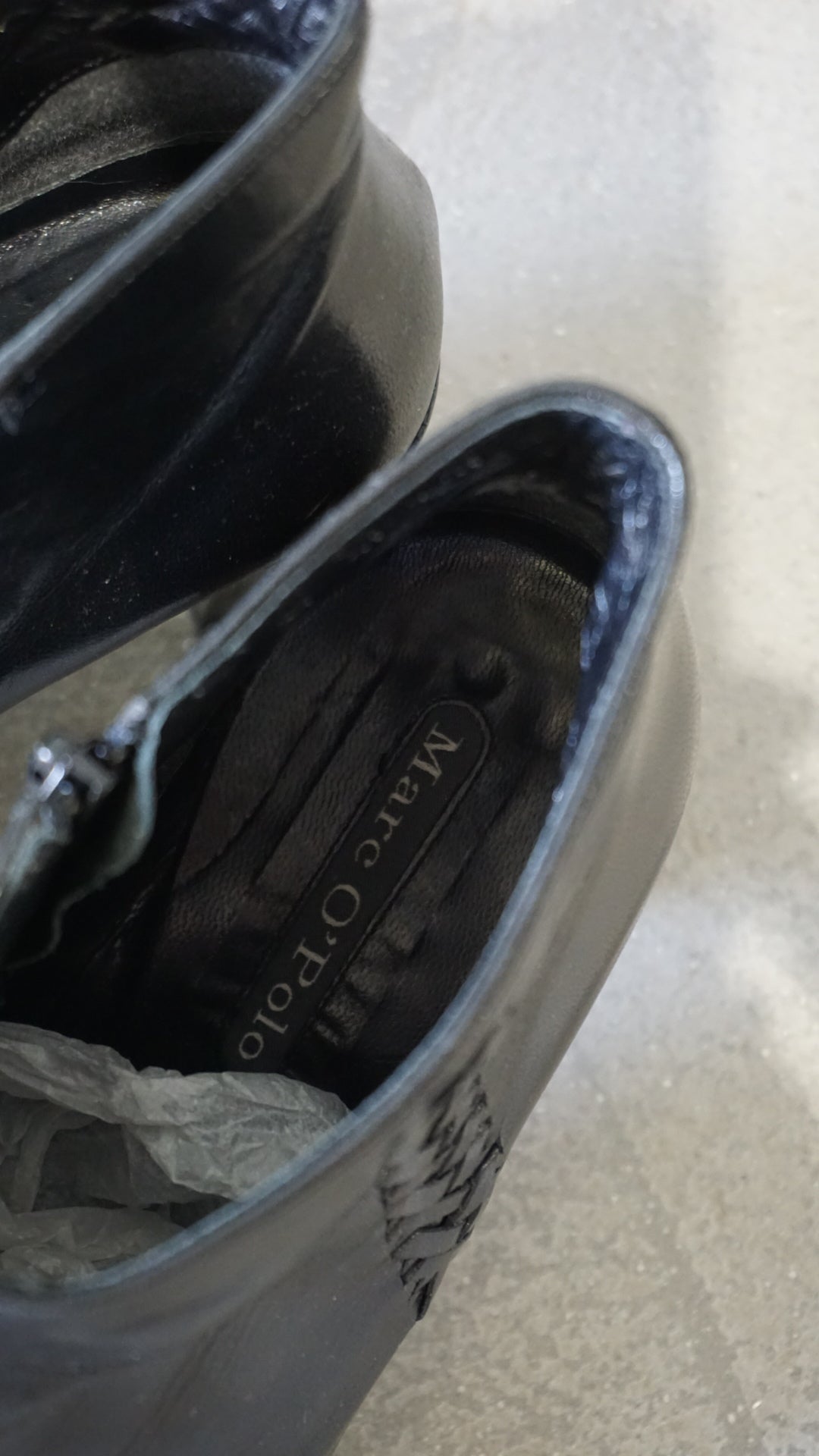 Vintage black ankle boots