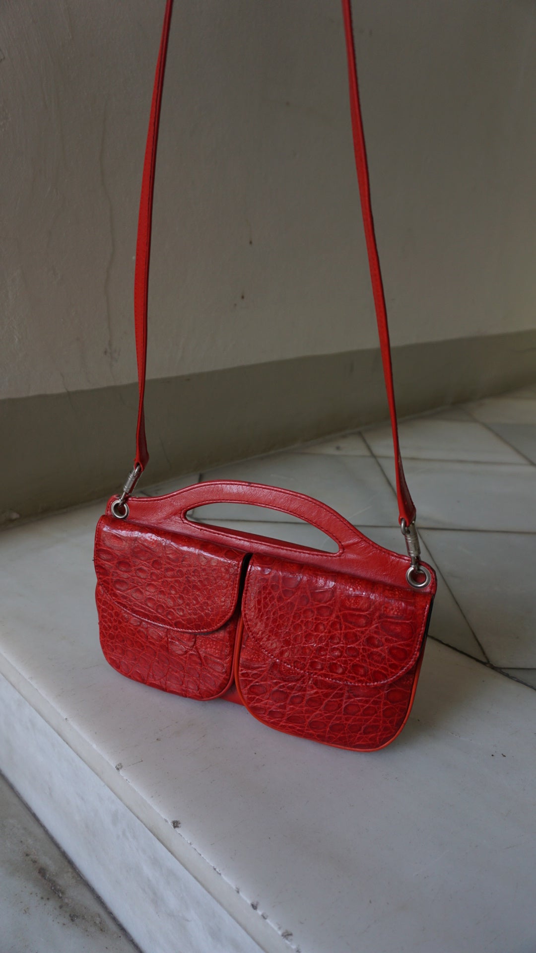 Vintage leather handbag