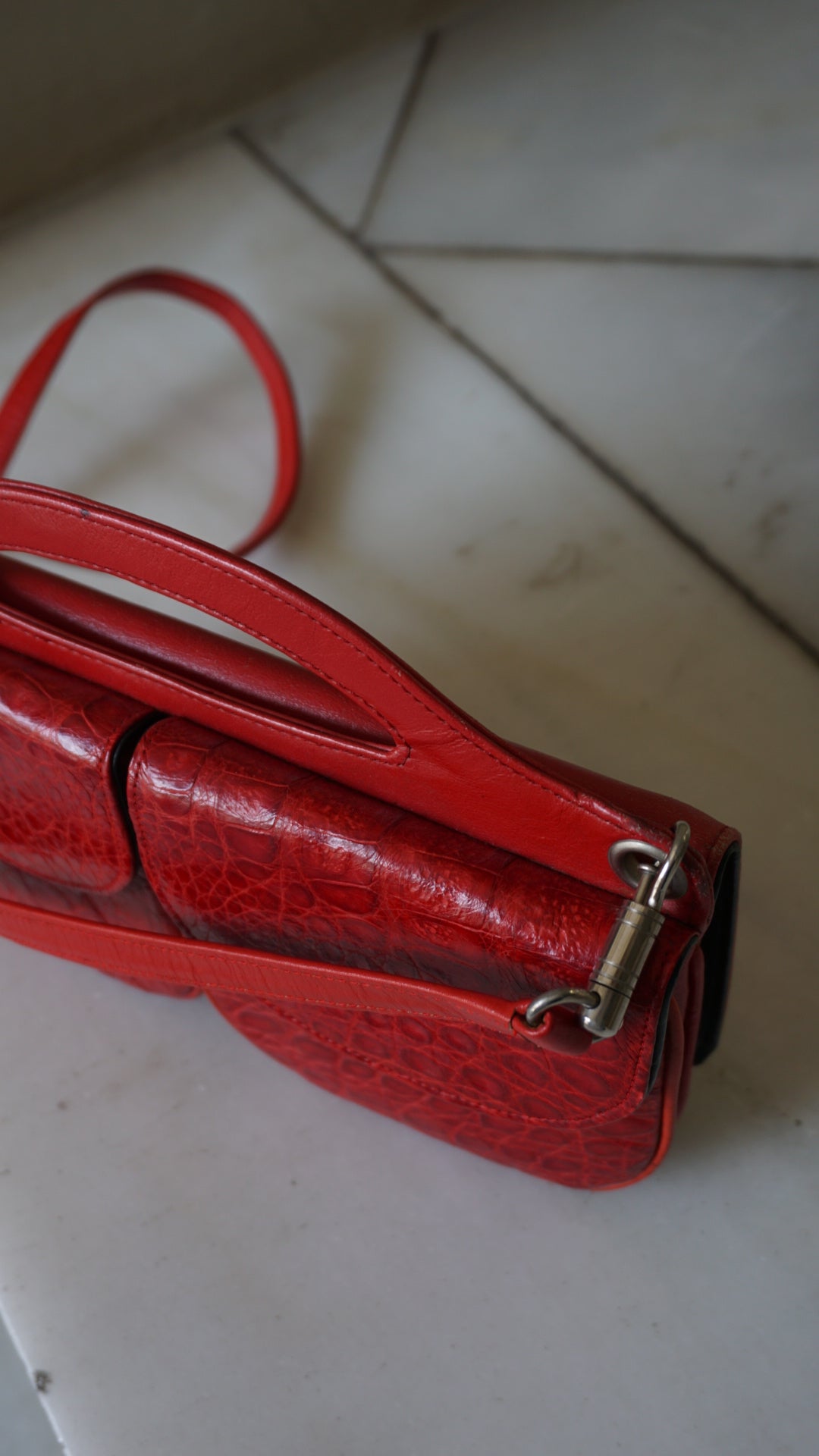 Vintage leather handbag