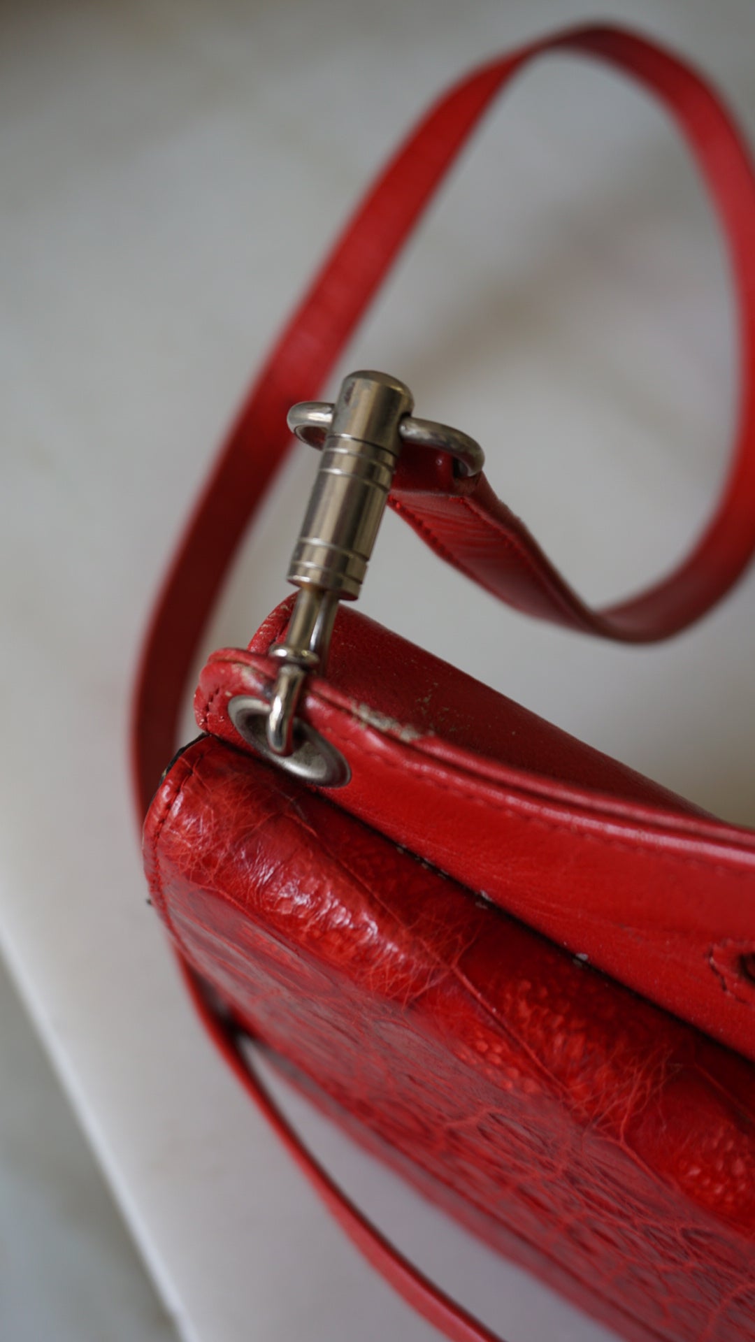 Vintage leather handbag