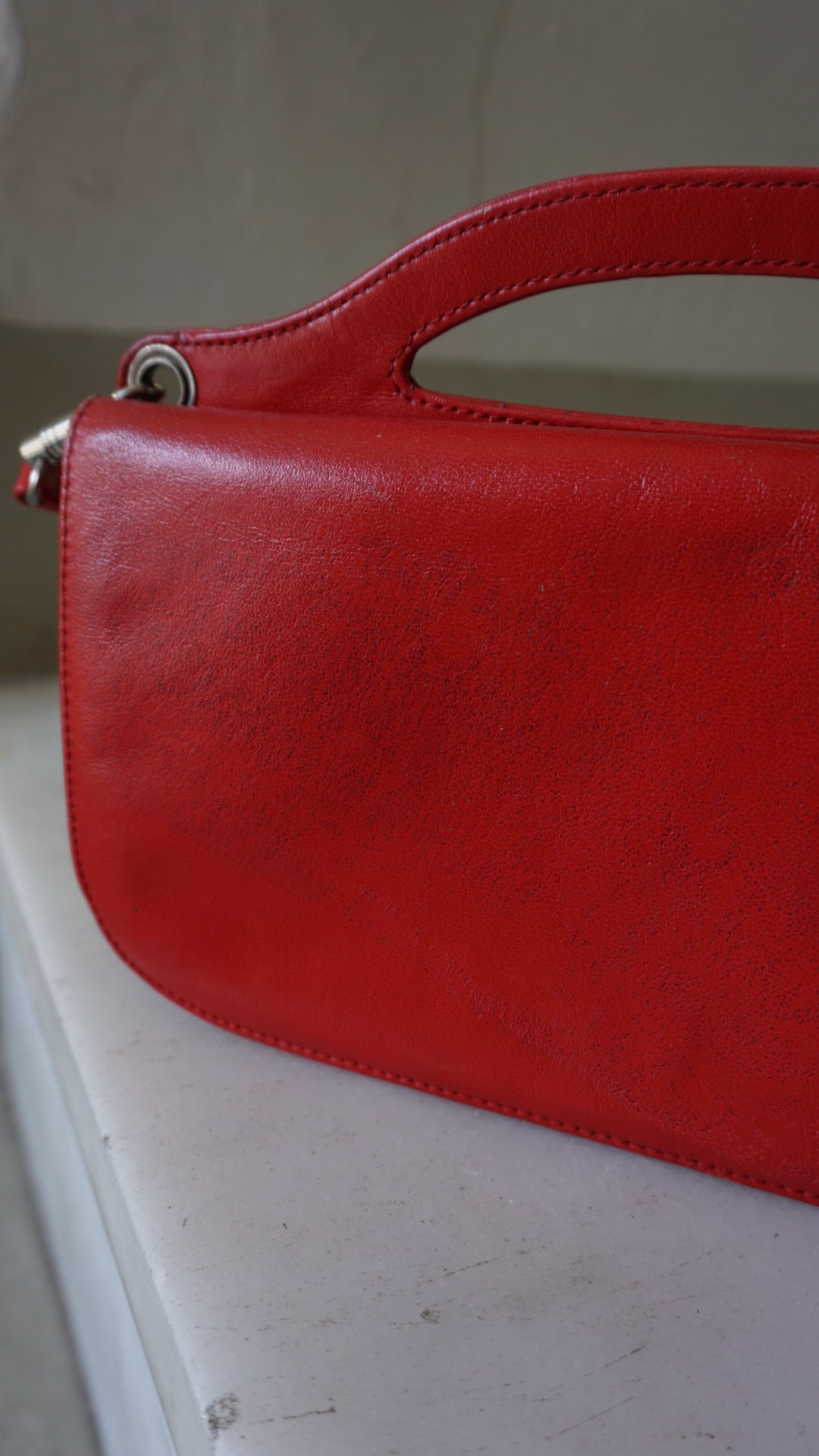 Vintage leather handbag